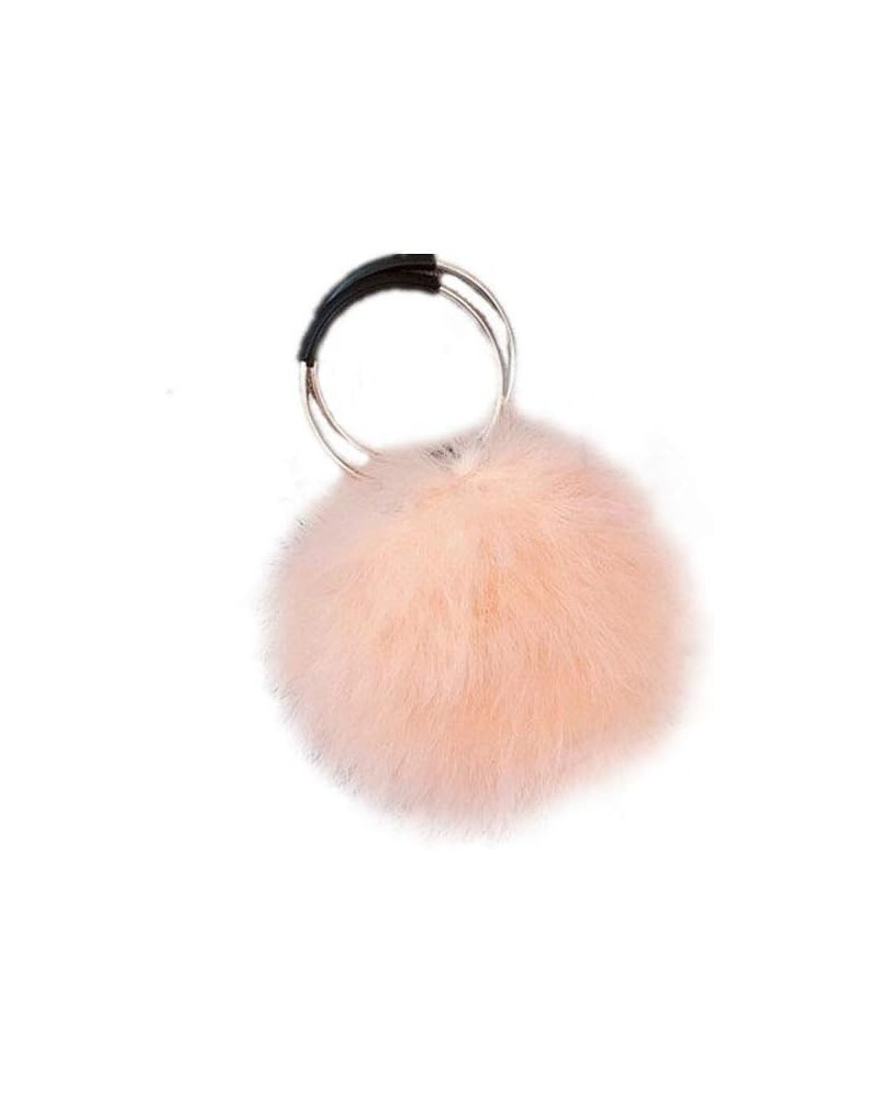 Women Furry Mini Handbag Wallet Round Purse Real Ostrich Feather Fluffy Plush Luxurious Pink $11.76 Wallets