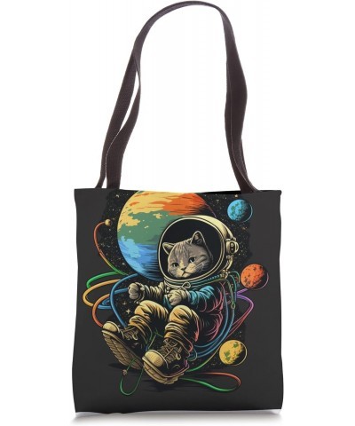 Funny astraunot cat Design cat lovers Cool space lover Tote Bag $11.27 Totes