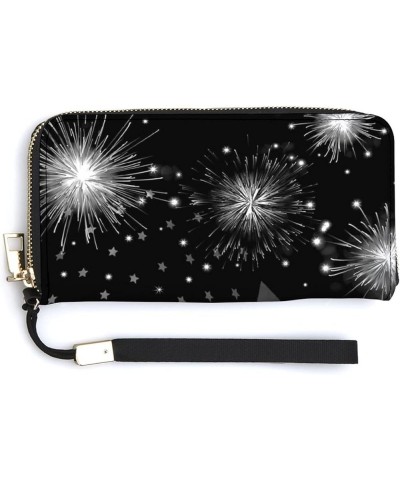 Long Clutch Wallet, Long Handbag with Wristlet Strap, PU Leather Zip Purse Multi 18 $14.27 Wristlets