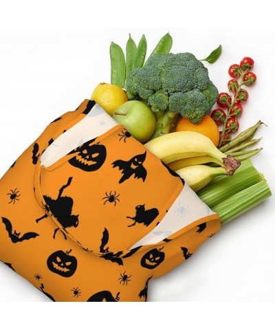 Halloween Pumpkins Single Shoulder Commuter Canvas Tote Bags For Women And Men Halloween Pumpkins17 $12.31 Totes