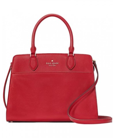 Madison Medium Satchel Saffiano Leather Handbag Candied Cherry $48.04 Satchels