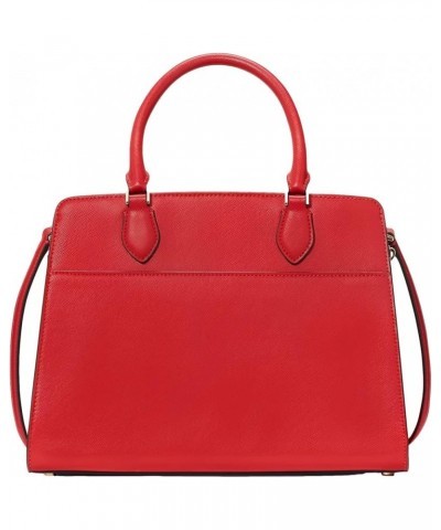 Madison Medium Satchel Saffiano Leather Handbag Candied Cherry $48.04 Satchels