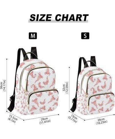 Ocean Women Backpack Nature Pink Axolotl Anti-Theft Travel Backpack with Luggage Belt Lightweight Handbag Lady Purse Roomy Do...