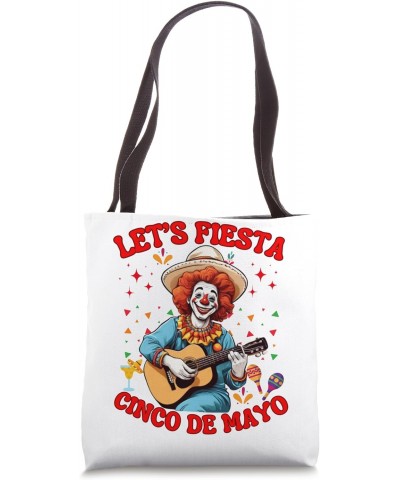 Happy Clown Classic Guitar Cinco De Mayo Sombrero Poncho Tote Bag $12.23 Totes