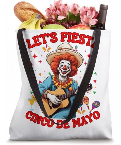 Happy Clown Classic Guitar Cinco De Mayo Sombrero Poncho Tote Bag $12.23 Totes