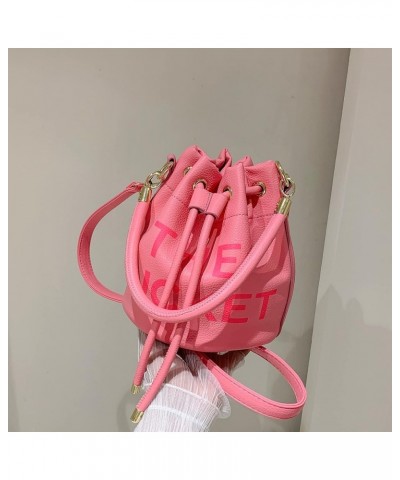 The Bucket Bag for Women, Small Leather Bucket Bag Purses, Crossbody/Handbag/Hobo Bag(7.9 * 7.9 * 8.3in) Rose Red $13.99 Hobo...