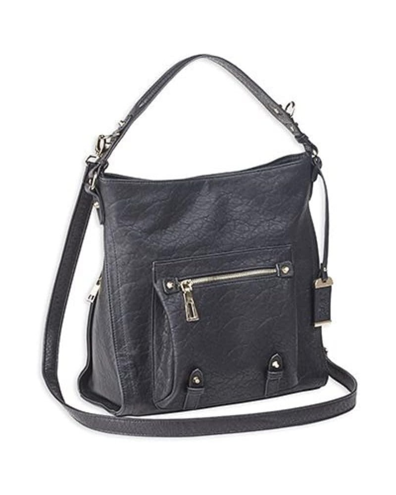 Concealed Carry Hobo Anna Purse Black $39.96 Hobo Bags