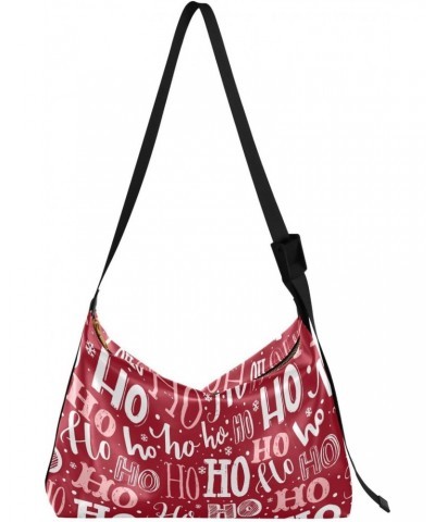 Ho Ho Ho Funny Christmas Girls Purse Crossbody Waterproof Womens Sling Bags Crossbody Side Bag $19.79 Hobo Bags