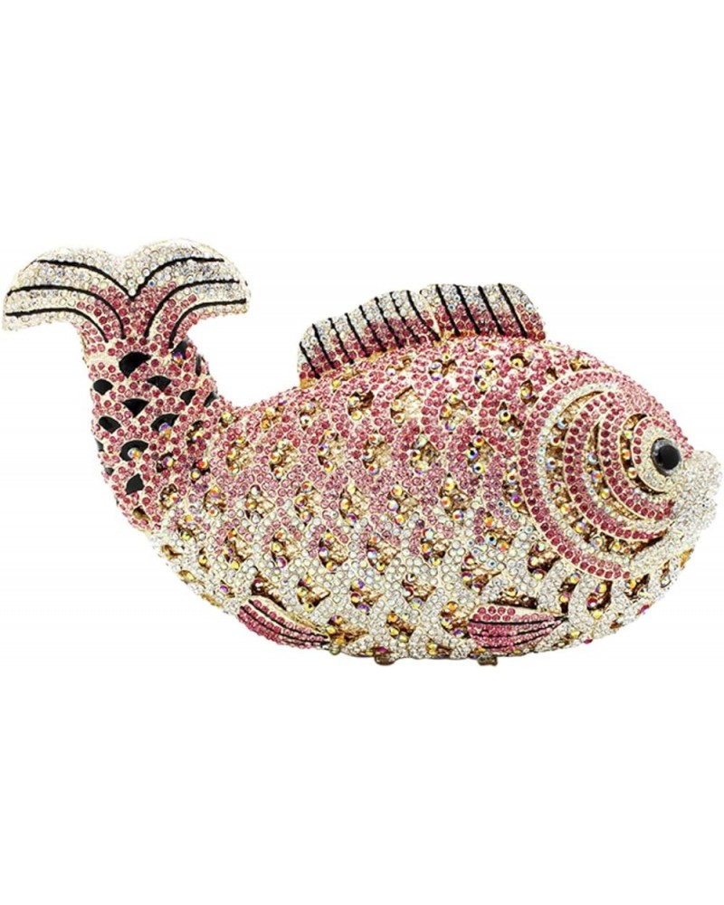 Women Clutch-Purse Chain Wedding Ladies Evening-Bag Rhinestone Luxury Handbag Fish Fish F $46.98 Evening Bags