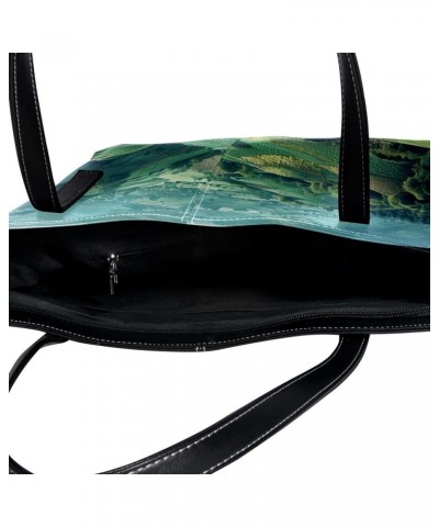 Tote Bags, Large Tote Bag, Tote Bag with Zipper, Mountains Fields Nature Landscape, Womens Tote Bag Design 14578 $21.49 Totes