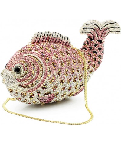 Women Clutch-Purse Chain Wedding Ladies Evening-Bag Rhinestone Luxury Handbag Fish Fish F $46.98 Evening Bags