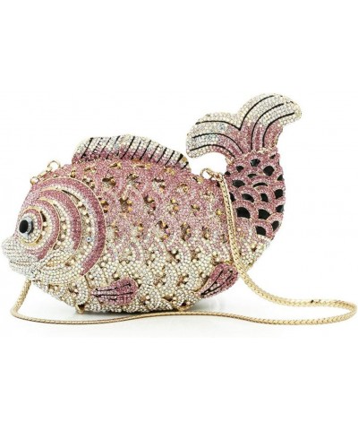 Women Clutch-Purse Chain Wedding Ladies Evening-Bag Rhinestone Luxury Handbag Fish Fish F $46.98 Evening Bags