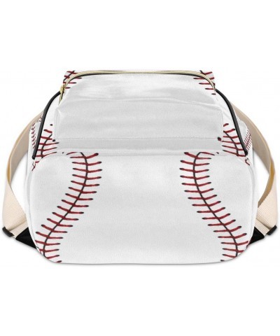 Baseball Mini Backpack Purse for Women Teen Girls, Baseball Texture Leather Small Backpack Lightweight Casual Travel Daypacks...