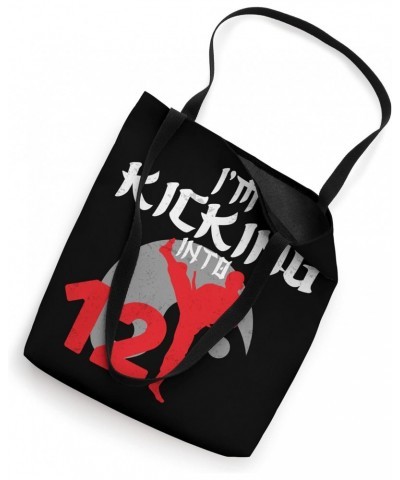 Funny 12th Birthday Karate Lover Kicking Graphic Karatist Tote Bag $11.87 Totes