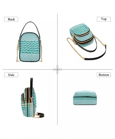 Marine Anchor Green Crossbody Handbags for Women Casual Leather Shoulder Phone Purse $12.74 Crossbody Bags