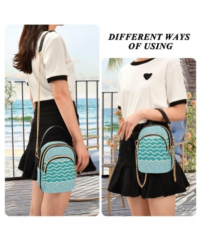 Marine Anchor Green Crossbody Handbags for Women Casual Leather Shoulder Phone Purse $12.74 Crossbody Bags