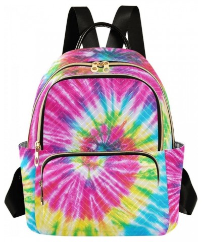 Small Backpack for Women Travel Bag Tie Dye Rainbow Daypack Purse Fashion Shoulder Bag Rucksack Medium B578 $14.03 Backpacks