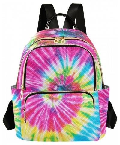 Small Backpack for Women Travel Bag Tie Dye Rainbow Daypack Purse Fashion Shoulder Bag Rucksack Medium B578 $14.03 Backpacks