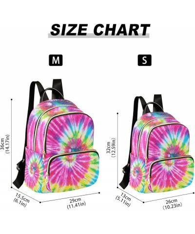 Small Backpack for Women Travel Bag Tie Dye Rainbow Daypack Purse Fashion Shoulder Bag Rucksack Medium B578 $14.03 Backpacks