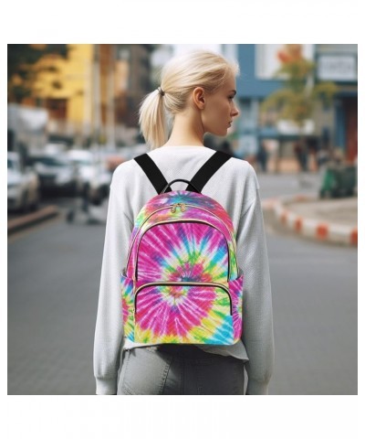 Small Backpack for Women Travel Bag Tie Dye Rainbow Daypack Purse Fashion Shoulder Bag Rucksack Medium B578 $14.03 Backpacks