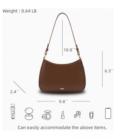 Shoulder Bag for Women Y2K Crossbody Bag Vegan Leather Handbags Hobo Tote Retro Underarm Bag Zipper Closure Purse Brown $12.6...