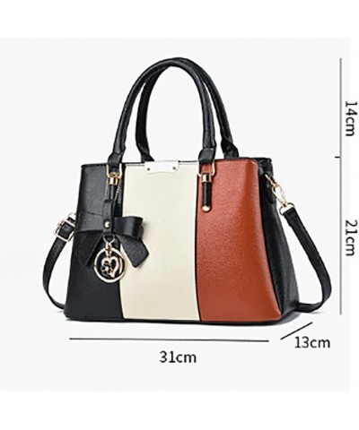 Women's Handbags Large-Capacity Contrast Color Shoulder Crossbody Bag Satchel Purses And Handbag Cross Body Bags Blue $21.08 ...