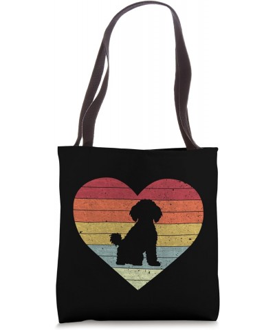 Bichon Frisé Dog Retro Heart Design Tote Bag $14.74 Totes