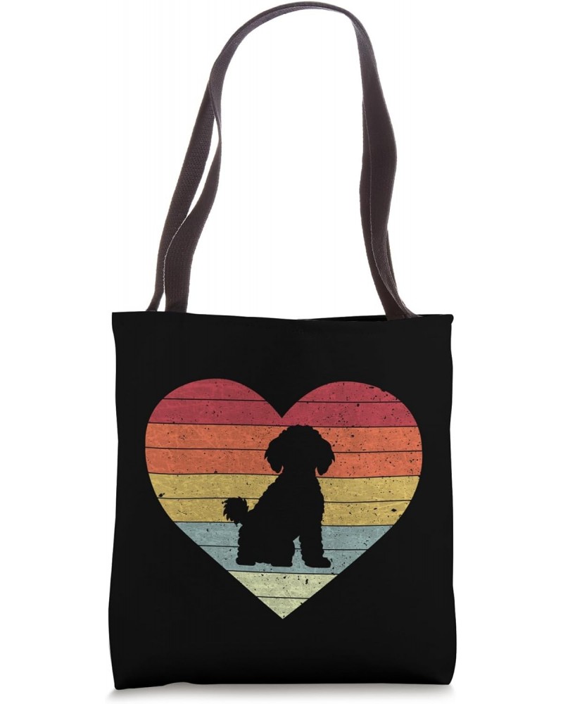 Bichon Frisé Dog Retro Heart Design Tote Bag $14.74 Totes