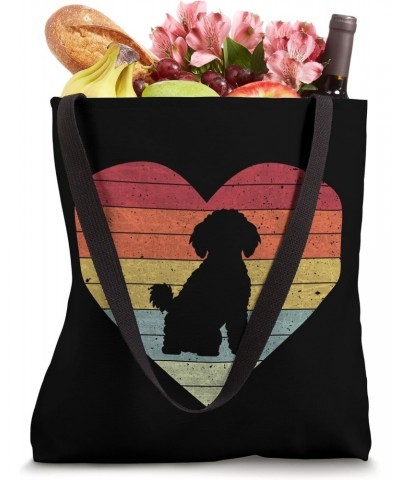 Bichon Frisé Dog Retro Heart Design Tote Bag $14.74 Totes