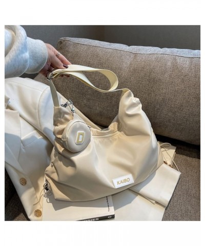 Retro Shoulder Bag Women Crossbody Body Harajuku Casual Messenger Bag Large Capacity Waterproof Bag Beige $17.19 Shoulder Bags