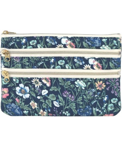 DDintex FLORET LONDON 3 Zipper Pouch 02 Rachel Medu Rachel Medu Navy $15.54 Clutches