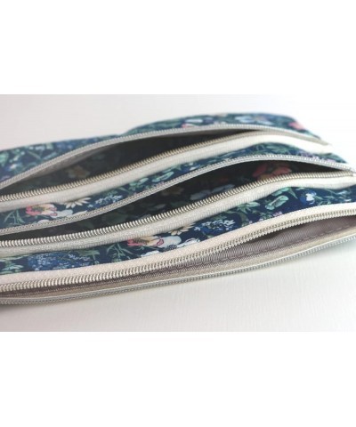 DDintex FLORET LONDON 3 Zipper Pouch 02 Rachel Medu Rachel Medu Navy $15.54 Clutches