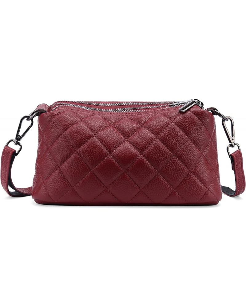 Crossbody Purses for Women Medium Dome Crossbody Bag Shoulder Bag with Tassel Zipper Pocket Adjustable Strap B03 Red-wine $18...