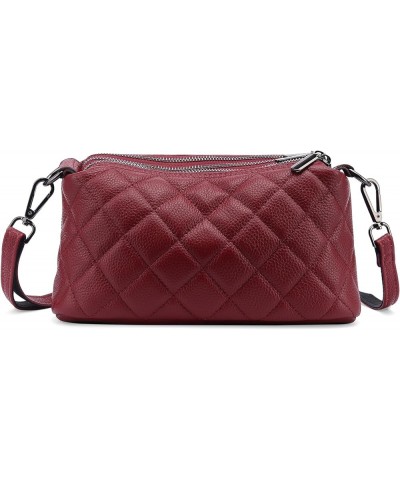 Crossbody Purses for Women Medium Dome Crossbody Bag Shoulder Bag with Tassel Zipper Pocket Adjustable Strap B03 Red-wine $18...