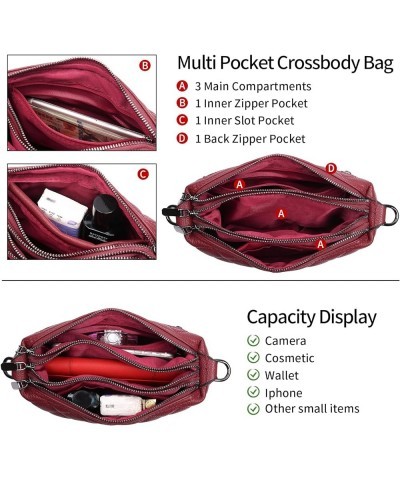 Crossbody Purses for Women Medium Dome Crossbody Bag Shoulder Bag with Tassel Zipper Pocket Adjustable Strap B03 Red-wine $18...