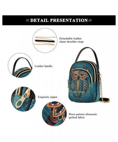 Small Crossbody Bags for Women Trendy Owl Print Boho Ethnic Travel Sling Bag Women's Crossbody Handbags Satchel Bags $13.51 S...