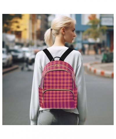 Red Green Square Women's Backpack Wallet Casual Small Backpack Fashion Women's Travel Bag School Backpack Color260 Small $19....