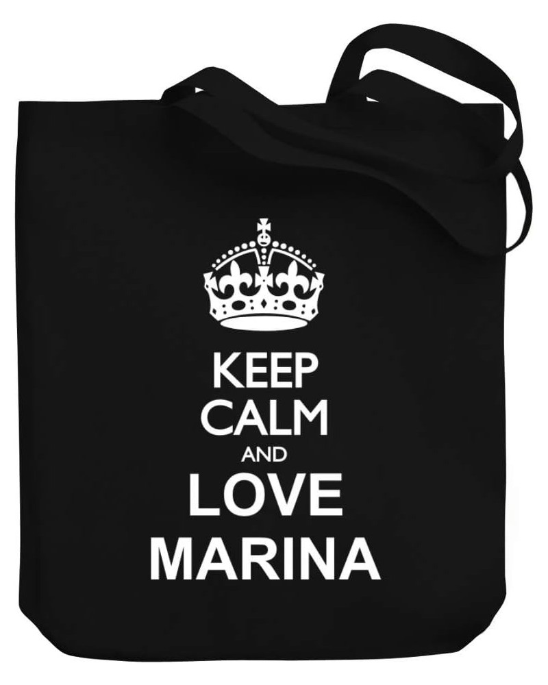 Keep calm and love Marina Canvas Tote Bag 10.5" x 16" x 4 $22.79 Totes