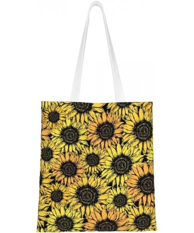 Sunflowers Single Shoulder Fashion Canvas Tote Shopping Bags Handbags For Men And Women Sunflowers43 $11.52 Totes