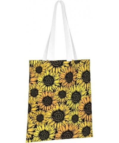 Sunflowers Single Shoulder Fashion Canvas Tote Shopping Bags Handbags For Men And Women Sunflowers43 $11.52 Totes