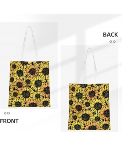 Sunflowers Single Shoulder Fashion Canvas Tote Shopping Bags Handbags For Men And Women Sunflowers43 $11.52 Totes