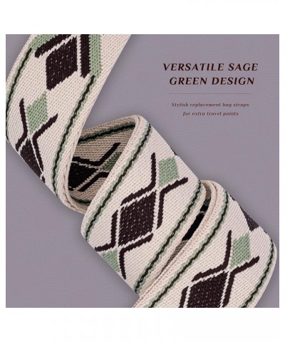 Replacement Purse Strap,Wide Adjustable Crossbody Straps for Handbags Green and Coffee Diamond Check $9.00 Crossbody Bags