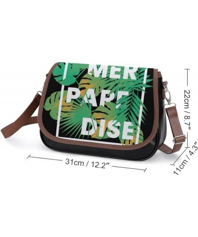 Printed Crossbody Bags Women City Leather Shoulder Bag Satchel Hobo Bags Trendy Illustration Female Duck Color6 $24.50 Hobo Bags