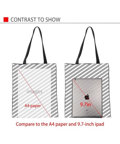 Piano Music Notes Linen Tote Bag Fashion Shoulder Bag for Women Girl Piano Keys 9 $9.00 Shoulder Bags