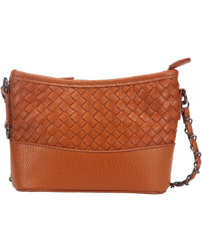 Crossbody Bag Extra Long Strap Faux Leather Basket Weaving Fashion Novelty Small Purses and Handbags For Women Brown $21.03 C...