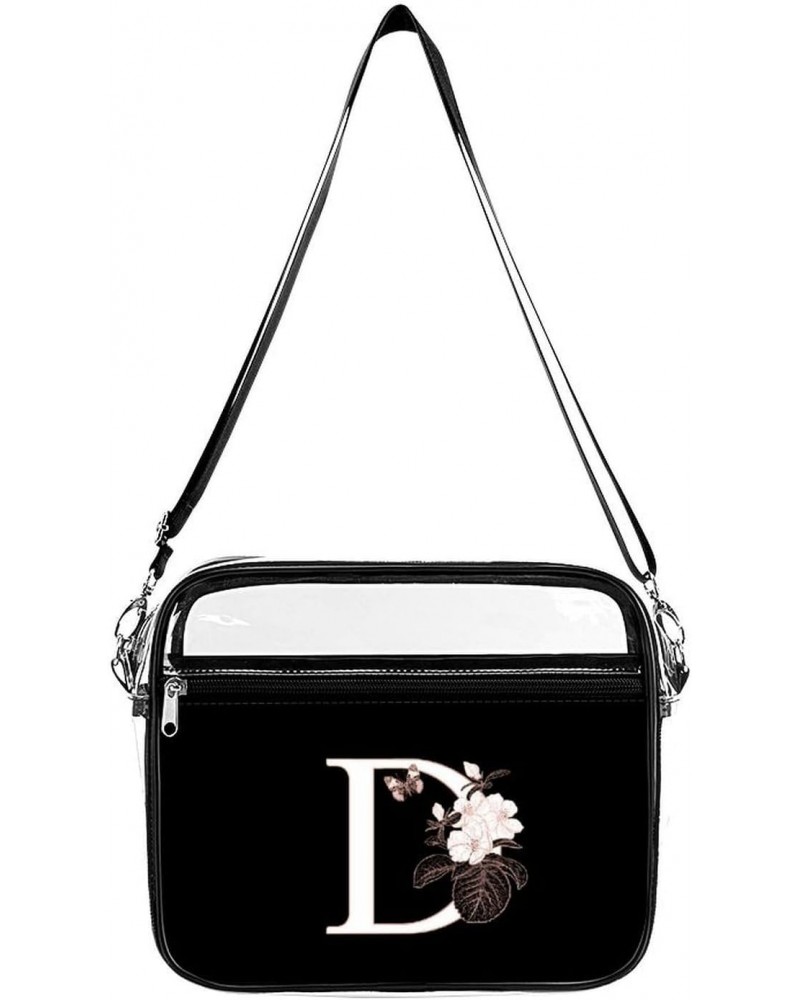 D Clear Crossbody Shoulder Purse Bag for Men Women, Stadium Clear Messenger Bag $14.74 Crossbody Bags