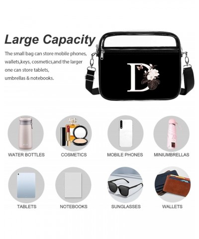 D Clear Crossbody Shoulder Purse Bag for Men Women, Stadium Clear Messenger Bag $14.74 Crossbody Bags