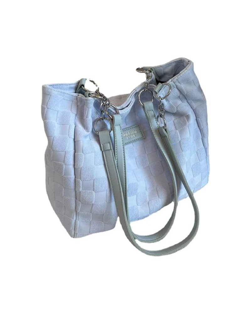 Tote Bag with Zipper, Bridal Shower Gifts for Bride, Wedding Bachelorette Bride Gifts Shoulder Bag Blue $10.27 Totes