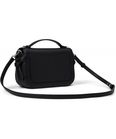 Knott Pebbled Leather Top Handle Crossbody Black $133.32 Crossbody Bags