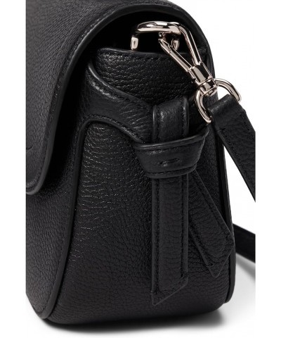 Knott Pebbled Leather Top Handle Crossbody Black $133.32 Crossbody Bags